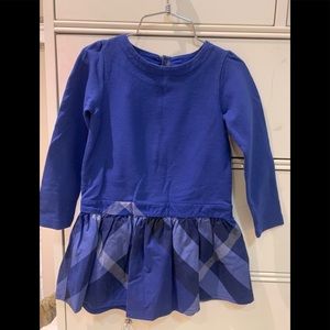 Burberry toddler girls size 4(102cm) blue dress